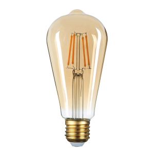 LED Крушка Е27 ST64 8W 700LM 2500K  златисто стъкло - димируема SKU 1322 OPTONICA