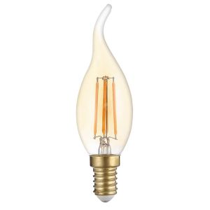 LED Крушка E14 4W 400LM 2700K - TIP FILAMENT златисто стъкло димируема SKU 1416 OPTONICA