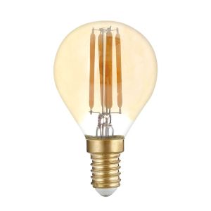 LED Крушка Е14 G45 4W 400LM 2500K  ЗЛАТИСТ ЕФЕКТ SKU 1492 OPTONICA