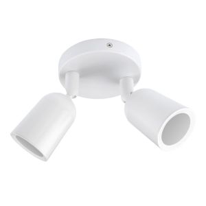 Двойна Спот лампа GU10 Бял ПЛАСТМАСА IP20 MAX-10W SKU 2023 OPTONICA