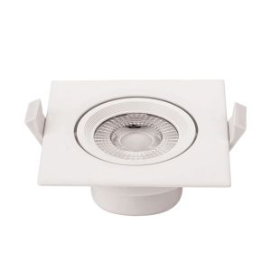 LED луна за вграждане 7W КВАДРАТНА НАСОЧВАЩА СЕ 525LM 6000K SKU 3287 OPTONICA