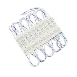 LED МОДУЛ С ЛУПА 3 2835 160 градуса DC 12V 0.72W 58 по 12mm IP65 ЧЕРВЕН SKU 4514 OPTONICA