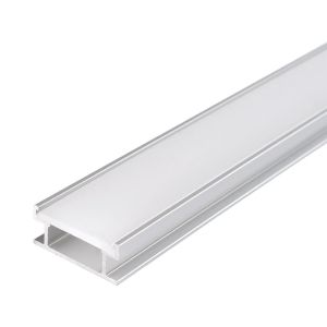 АЛУМИНИЕВ ПРОФИЛ ЗА LED ЛЕНТА СИВ L=2m SKU 5113 OPTONICA