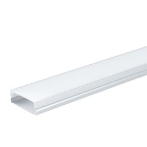 АЛУМИНИЕВ ПРОФИЛ ЗА LED ЛЕНТА СРЕБРИСТО ТЯЛО-БЯЛ КАПАК L=2m 30x10mm SKU 5115 OPTONICA