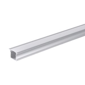 АЛУМИНИЕВ ПРОФИЛ ЗА LED ЛЕНТА СРЕБРИСТО ТЯЛО-БЯЛ КАПАК L=2m 24x14mm SKU 5131 OPTONICA