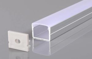 АЛУМИНИЕВ ПРОФИЛ ЗА LED ЛЕНТА СРЕБРИСТО ТЯЛО-БЯЛ РЕФЛЕКТОР L=2м SKU 5133 OPTONICA