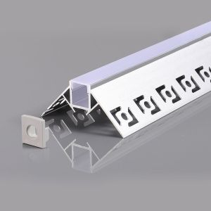АЛУМИНИЕВ ПРОФИЛ ЗА LED ЛЕНТА СИВ L=2m 53x25mm SKU 5165 OPTONICA
