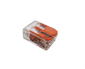Клема 221-412 LEVER 2 по 0.2-4mm2 32A 400V SKU 6001 OPTONICA