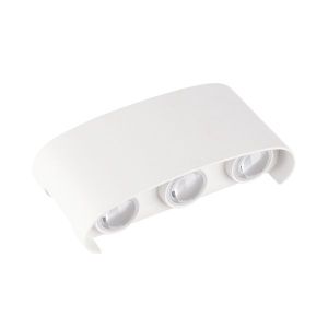 Аплик за стена LED 6W IP65 570LM бял 3000K - алуминиев SKU 7410 OPTONICA