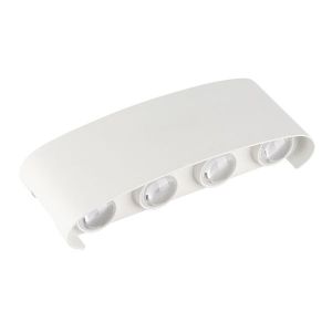 Аплик за стена LED 8W IP65 710LM бял 3000K - алуминиев SKU 7412 OPTONICA