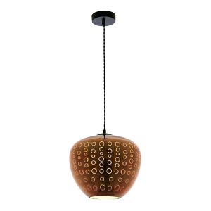 3D ПЕНДЕЛ СТЪКЛО - COPPER CIRCLES D290xH250mm SKU 9022 OPTONICA