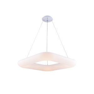Плафон за таван висящ 38W EPISTAR2835 3000K БЯЛО SKU 9038 OPTONICA