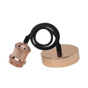 РЕТРО ПЕНДЕЛ LIGHT HOLDER 1M E27 РОЗОВО ЗЛАТО SKU 9048 OPTONICA