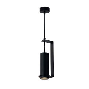 Пендел ЧЕРНО АЛУМИНИЕВО TЯЛО С ЧЕРЕН РЕФЛЕКТОР GU10 6X20CM SKU 9060 OPTONICA