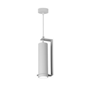 Пендел БЯЛО АЛУМИНИЕВО TЯЛО С БЯЛ РЕФЛЕКТОР GU10 6X20CM SKU 9061 OPTONICA
