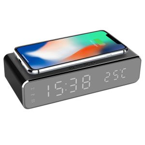 безжично зарядно с часовник и термометър SKU 9514 OPTONICA