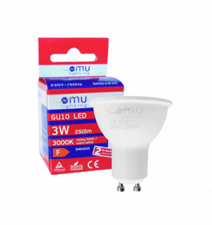 LED Spotlight GU10 3W 250lm 3000K OMU Lighting