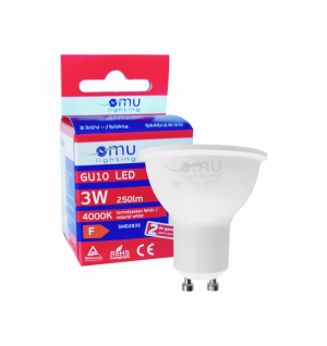 LED Spotlight GU10 3W 250lm 4000K OMU Lighting