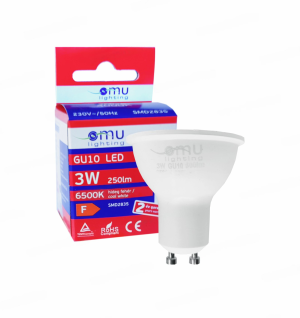 LED Spotlight GU10 3W 250lm 6500K OMU Lighting