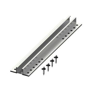 RAIL+RUBBER PAD+SCREWS W70*H22*L380mm - ALUMINIUM