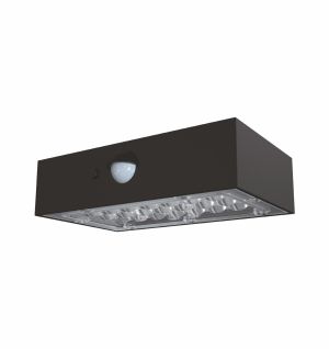 Solar LED Wall Lamp "BRICK" 3W 350lm 4000K 4.44Wh Black OMU Lighting 