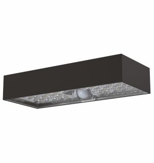 Solar LED Wall Lamp "BRICK" 6W 900lm 4000K 4.44Wh Black OMU Lighting 