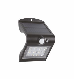 Solar LED Wall Lamp "BUTTERFLY" 1.5W 220lm 4000K 4.44Wh Black OMU Lighting