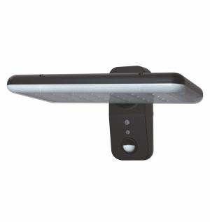 Solar LED Wall Lamp "FLAT" 15W 2000lm 4000K 19.2Wh Black OMU Lighting 
