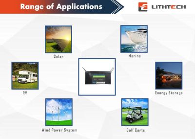24V 200Ah LiFePO4 Battery with Bluetooth Lithtech