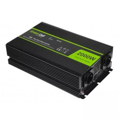 Green Cell Power Inverter 24V to 230V 2000W/4000W Pure sine wave - EAN: 5903317228363 - PGR-048