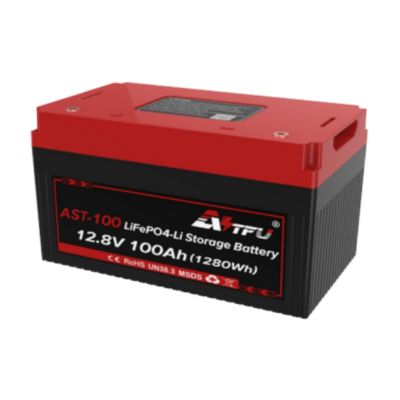 12.8V 100Ah 1280Wh LiFePO4 Батерия AST с Bluetooth и Подгравяне