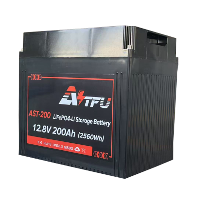 12.8V 200Ah 2560Wh LiFePO4 Батерия AST с Bluetooth и Подгряване
