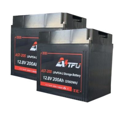 12.8V 200Ah 2560Wh LiFePO4 Battery AST with Bluetooth and Heating