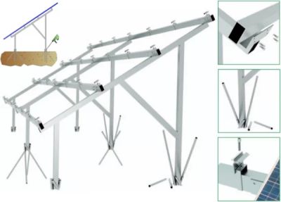 Adjustable Structure for Ground-mounted Solar Systems for 10 Panels  2278x1134mm 5.9kWp